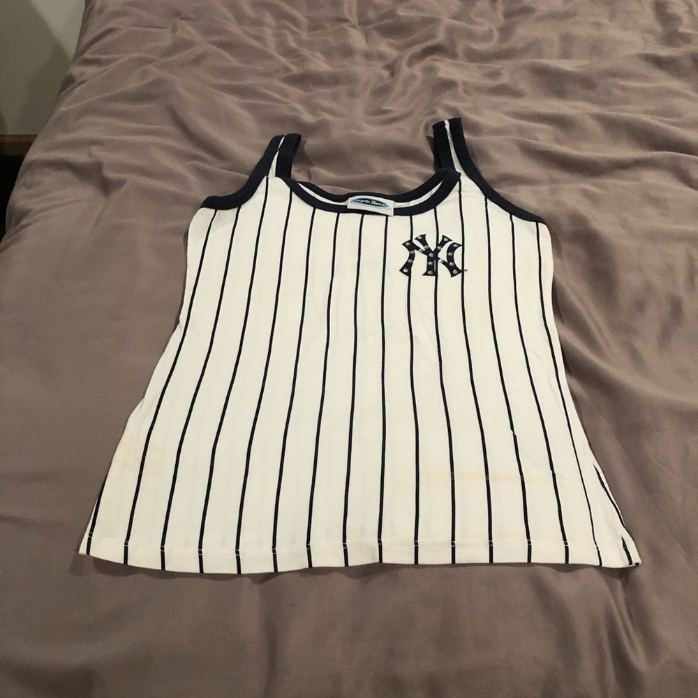 Yankees bling tank top